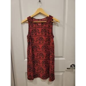 Forever21 Red and black elephant tunic